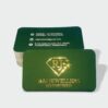 Gold Foil Visiting Card, Golden Card, Premium Gold Visiting Card Super Premium Gold Foil with Die Cut Business Card 500 GSM