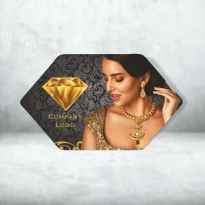 Velvet Finish Diamond Shape Premium Business Card