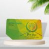Premium Green Foil Velvet Finish Die-20 Visiting Card 800 GSM