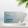 Premium Gold Foil Velvet Finish Die Shape 31 Visiting Card 800 GSM