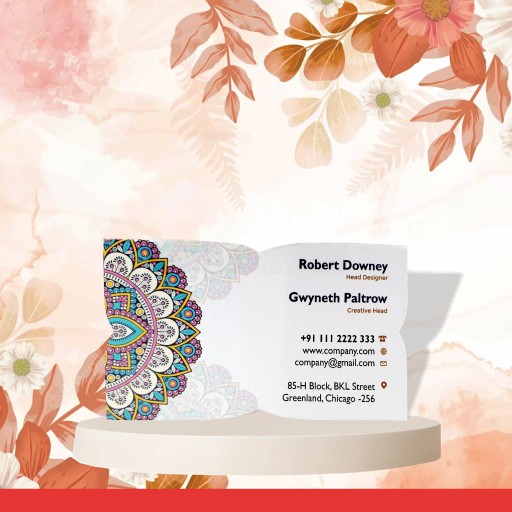 Creative Texture Matte Finish Diecut Business Cards 800 GSM-3