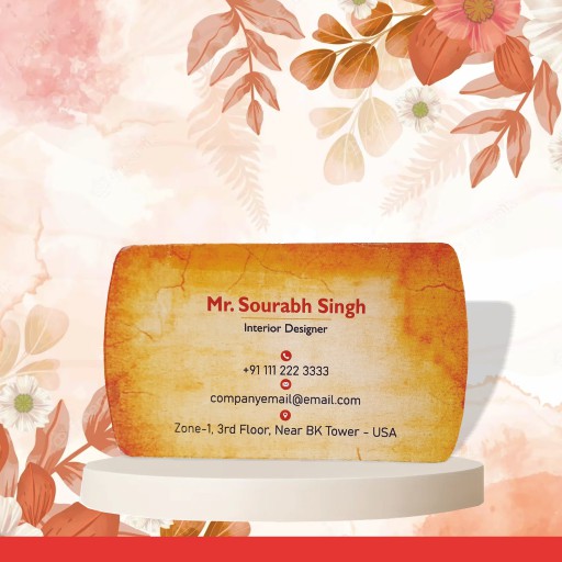 Premium Texture Matte Finish Diecut Business Cards 800 GSM-4