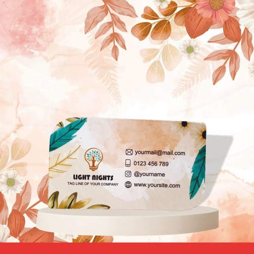 Elegant Texture Matte Finish Diecut Business Cards 800 GSM-5