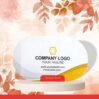 Ovel Shape Texture Matte Finish Diecut Business Cards 800 GSM-8